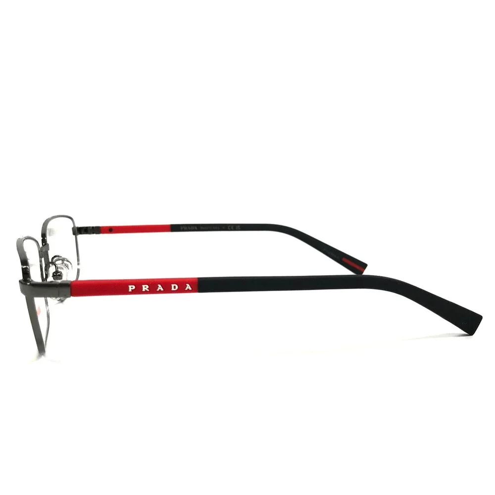 Prada Linea Rossa Eyeglasses Frames VPS50S 5AV-1O1 Gunmetal Rubberized 55-17-145